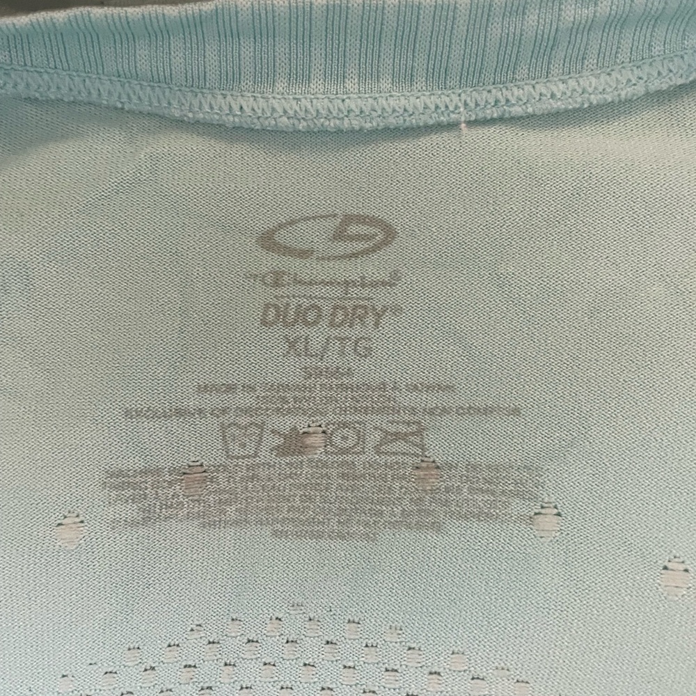 239. Champion Duo Dry Active Tee, Size XL, Mint Green, EUC - Picture 4 of 4